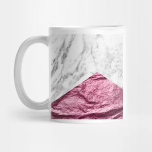 Magenta rose gold marble Mug